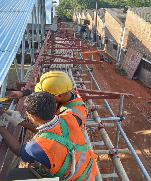 Jute-1 renuvation work (canopy fitting)