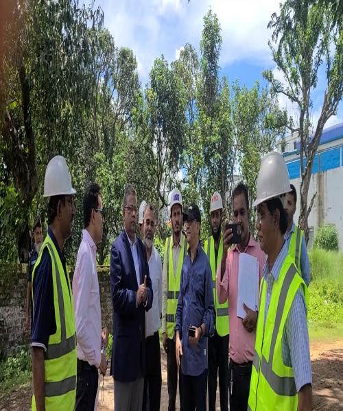 A K Khan Chairman visits ICD project