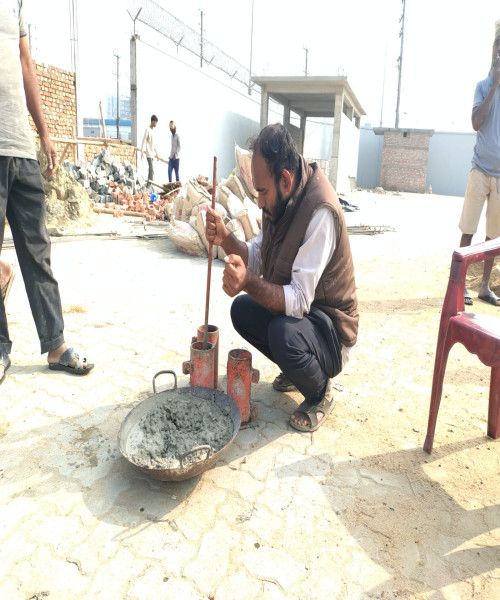 concrete cylinder test (ICD Admin Building)